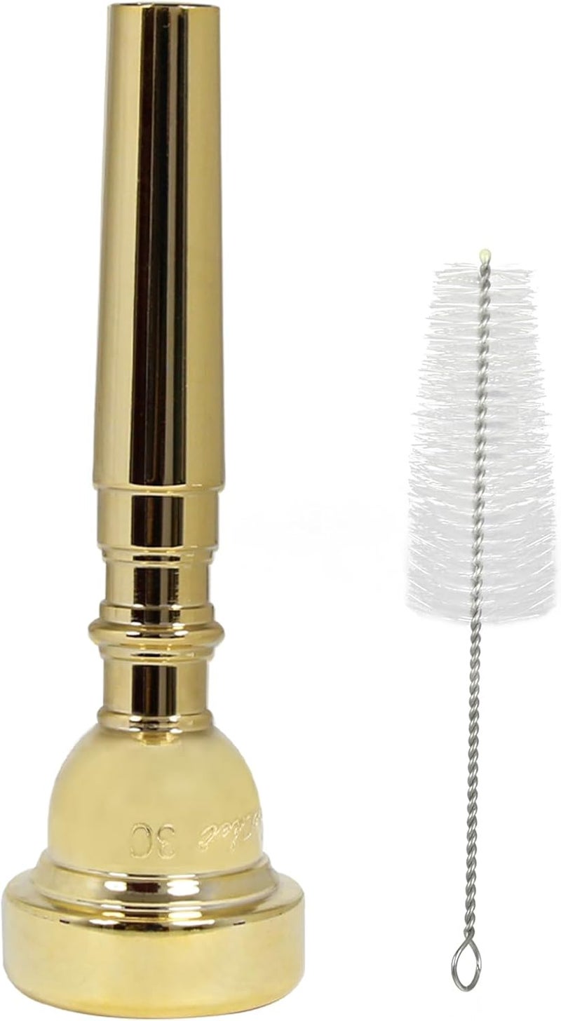 Danchet Gold Plated Metal Trumpet Mouthpiece, 3C Gold (Instrumental Accessory).… - Image 1